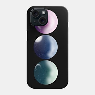 Tri sky bubbles Phone Case