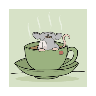 Cute Mouse in a Cup of Tea T-Shirt