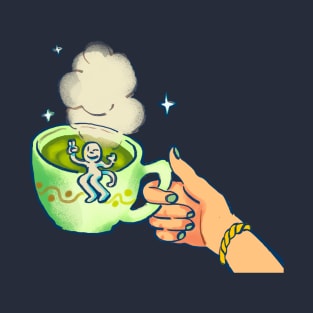 funky tea cup guy in caroline's tea cutscence / stardew valley T-Shirt