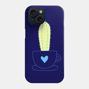 Green Cactus Plant In a Heart Phone Case