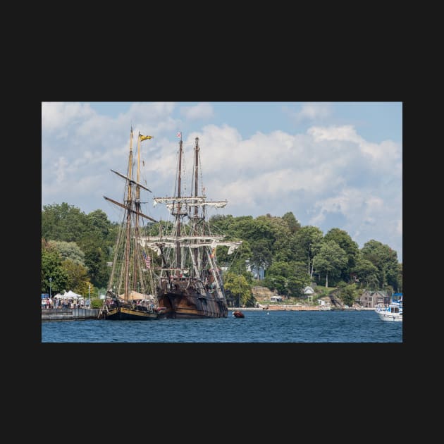 Tall Ships on the St. Lawrence River by josefpittner