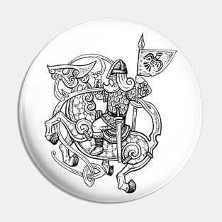 Viking horsmen Pin