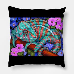 Panther Chameleon Pillow