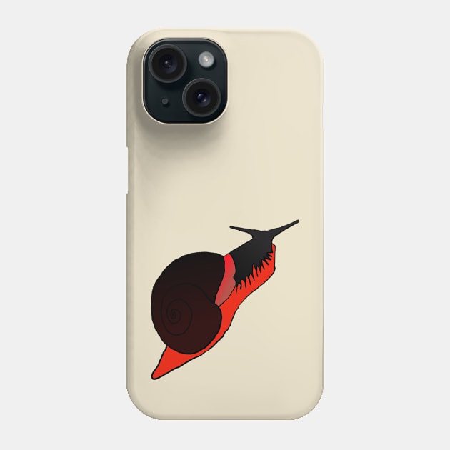 Fire Snail Phone Case by pomoyo