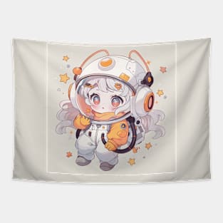 chibi astronaut girl Tapestry