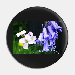 Bluebells and Cuckoo Flowers Pin