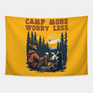 Camp More Worry Less Tapestry