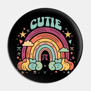 Cutie Pi Math Teacher Kids Happy Pi Day Pin