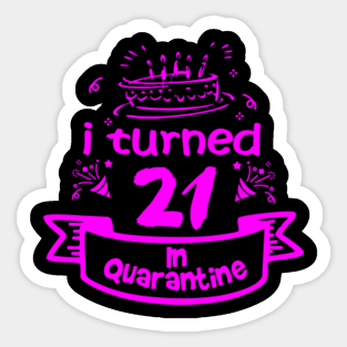 21 Year Old Birthday Gifts Stickers Teepublic