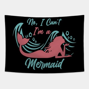 Funny Mermaid Tapestry