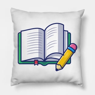 Note book with pen cartoon Pillow