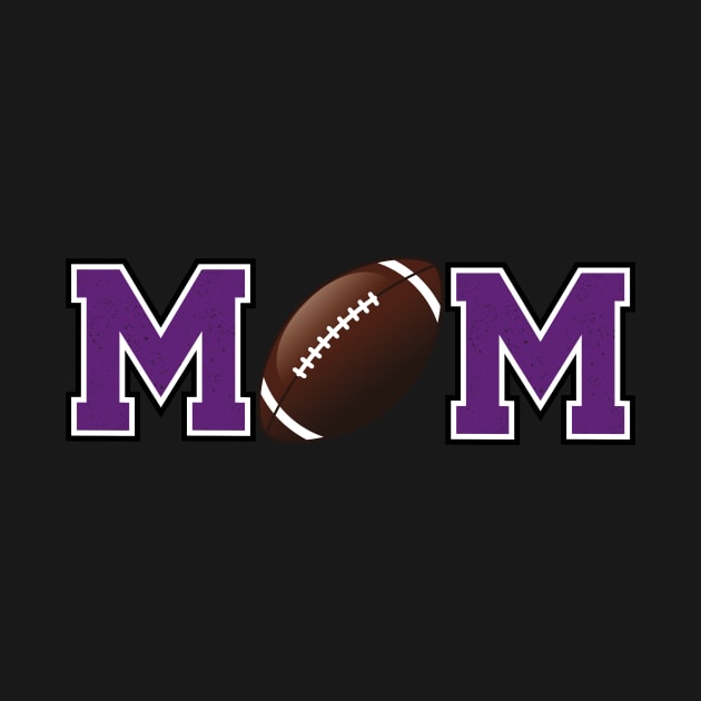 Football Mom Purple by capesandrollerskates 