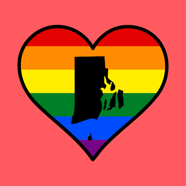 Rhode Island Gay Pride Heart by fearcity