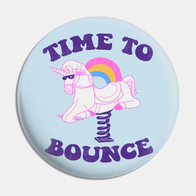 Time To Bounce Pin by Hillary White Rabbit