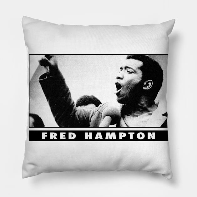 Fred Hampton Pillow by HectorVSAchille