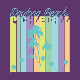 Daytona Beach Pickleball Player Florida Palm Trees Pickleball Gift T-Shirt
