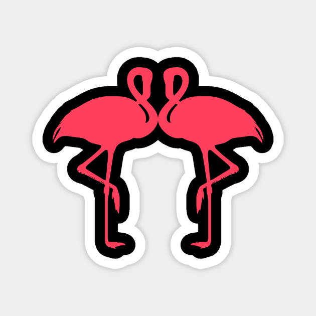 Two Pink Flamingos Magnet by TheDaintyTaurus