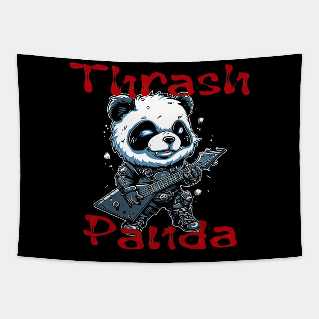 Thrash Panda Tapestry by obstinator