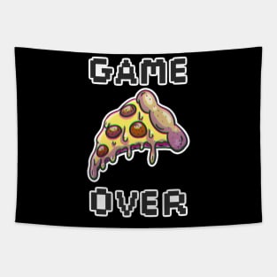 Game Over Pizza Tapestry