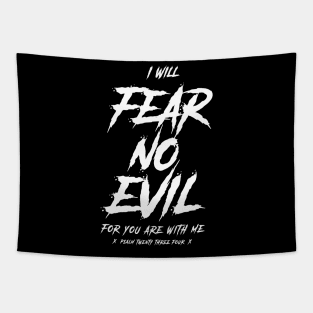 I will fear no evil, for you are with me, psalm 23:4 bible verse Tapestry