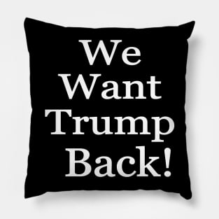 we want trump back 2024 Pillow