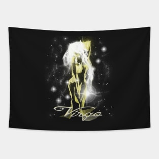 Virgo Astrology Artwork of a Woman Tapestry