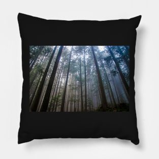 Tall Misty Forest Pillow