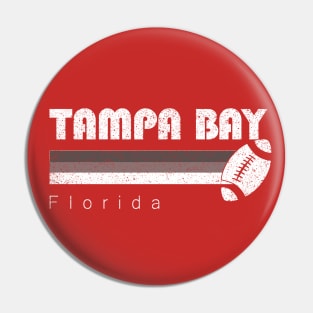 Tampa Bay Vintage Football Retro Florida For Sunday Gameday Pin