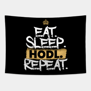 Eat Sleep Hodl Repeat Tapestry