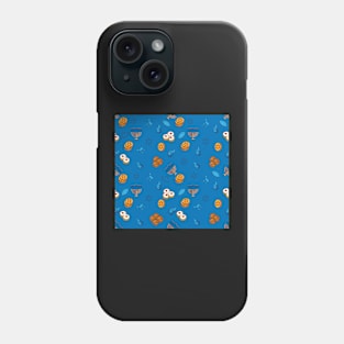 Blue Background Hannukah Pattern Phone Case