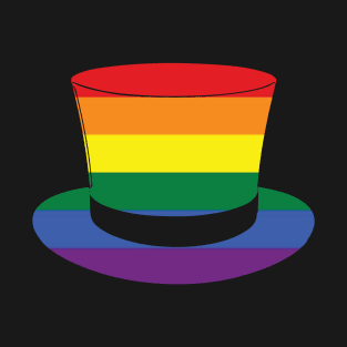 LGBTQ Rainbow St. Patrick's Day Hat Design T-Shirt