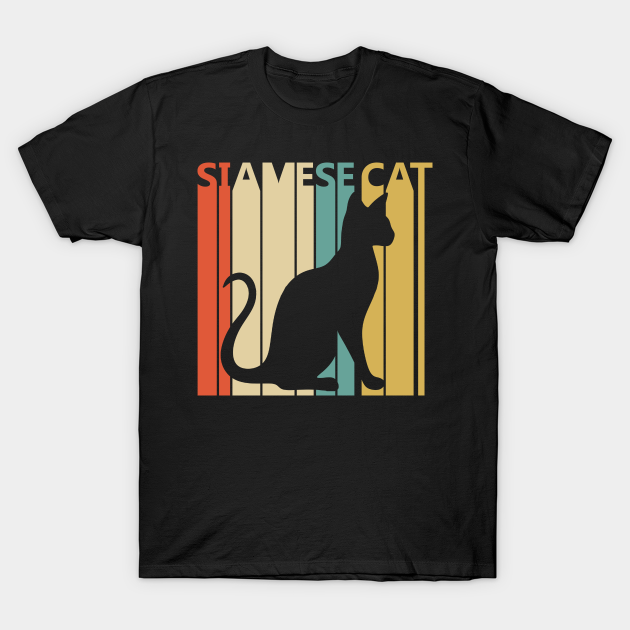 Discover Vintage Siamese Cat Owner Gift - Siamese Cat - T-Shirt