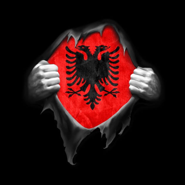 Albania Flag Albanian Roots DNA Pride Gift by nikolayjs