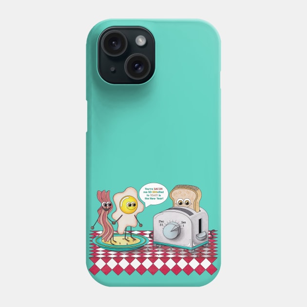 TOAST in the New Year Phone Case by TJWArtisticCreations