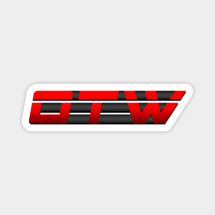 OTW Logo (Red on Black) Magnet