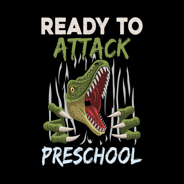 Dinosaur Kids Ready To Attack Preschool Boys Back To School by kateeleone97023