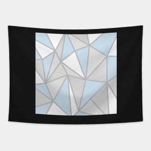 Grey & Blue Geo Tapestry