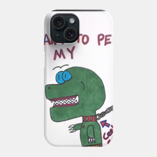 Want to pet my dinosaur? Phone Case