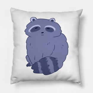 Chunky Raccoon drawing Pillow