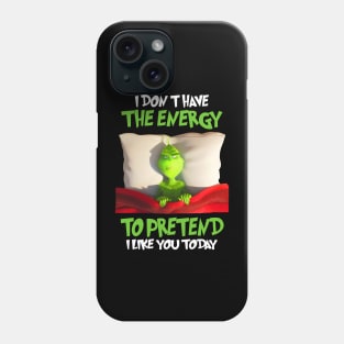 Funny Grinch Christmas Grinch Funny Gift Grinchmas Grinch Lovers Phone Case