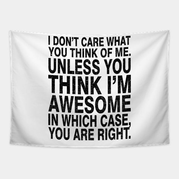 i dont care what you think of me - vintage Tapestry by TerasaBerat