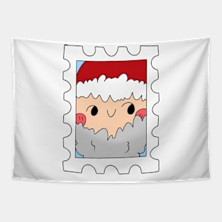 Cute Santa clause stamp, funny christmas Tapestry