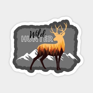 Hunter wildlife adventure Magnet