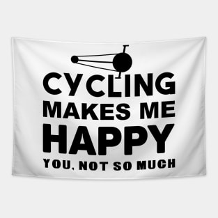 cycling makes me happy you, not so much Tapestry