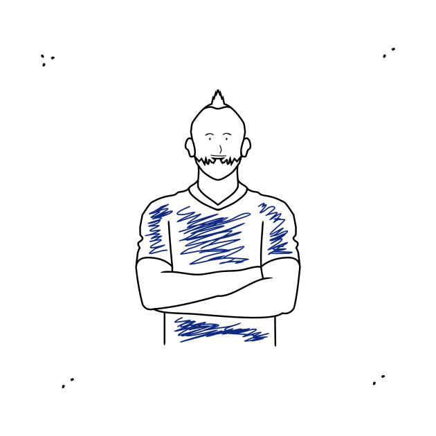 doodles of a man posing by bloomroge
