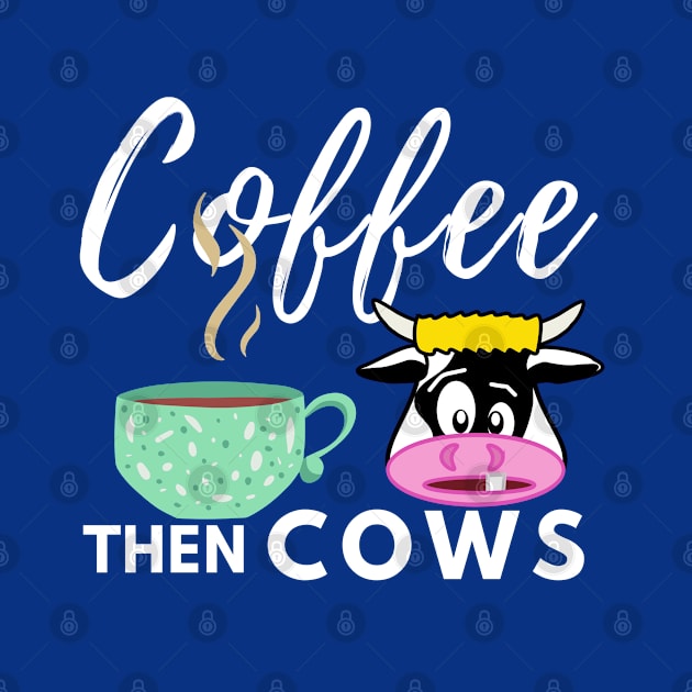 White Coffee Then Cows by Owl Canvas