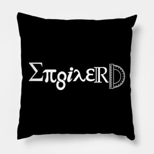 Engineer Spelled out in Symbols Engineering Pillow