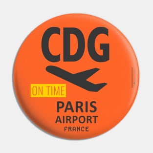 Paris orange Pin