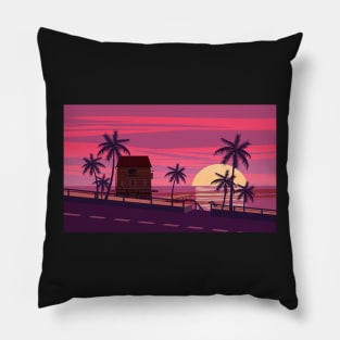 summer at the beach Pillow