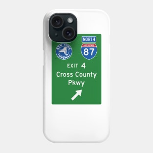 New York Thruway Northbound Exit 4: Cross County Parkway Phone Case